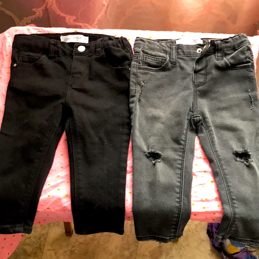 Two pair of Zara jeans